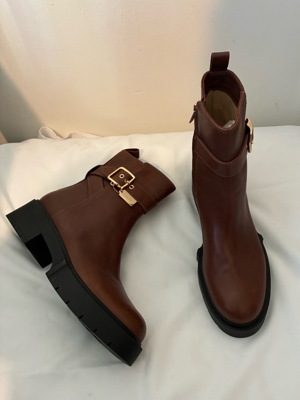 Coach Lacey Leather Boots